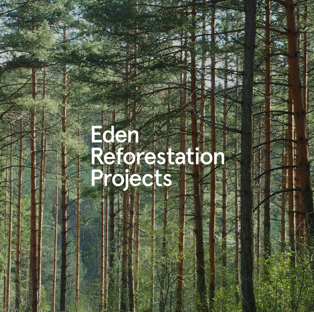 Eden reforestation project with image of trees