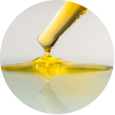 Drop of oil from a pipette