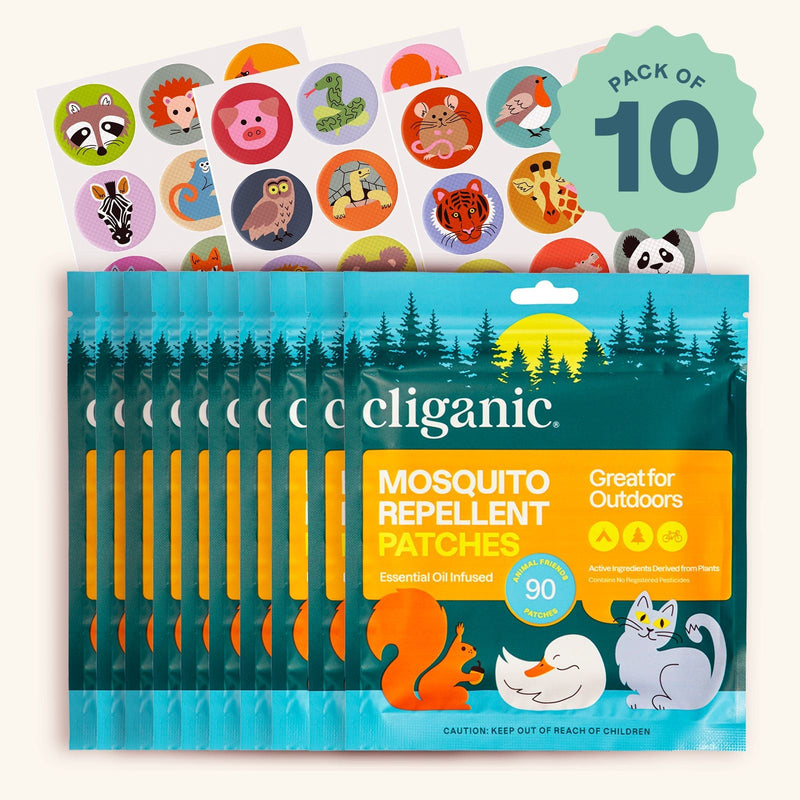 Mosquito Repellent Patches - Animal - Cliganic Mosquito Repellents