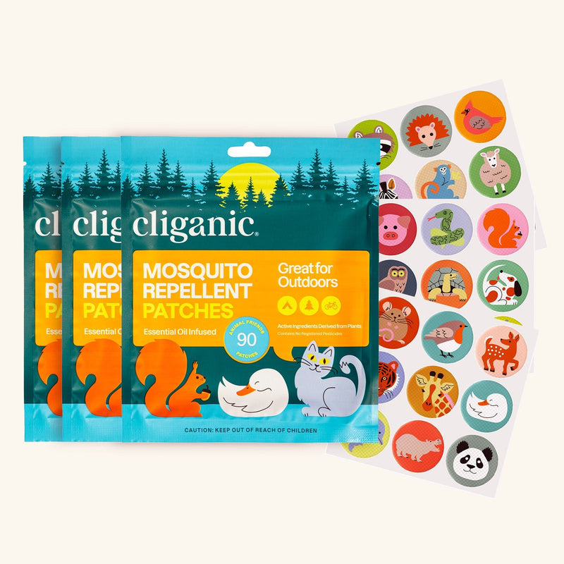 Mosquito Repellent Patches - Animal - Cliganic Mosquito Repellents
