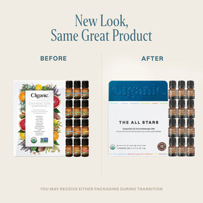 Organic Aromatherapy Set (Top 12 Essential Oils) - Cliganic Essential Oil Sets