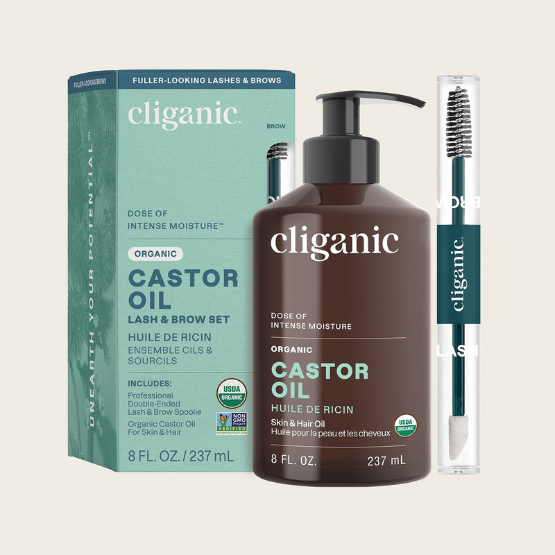 Organic Castor Oil - Cliganic Skin & Hair Oils
