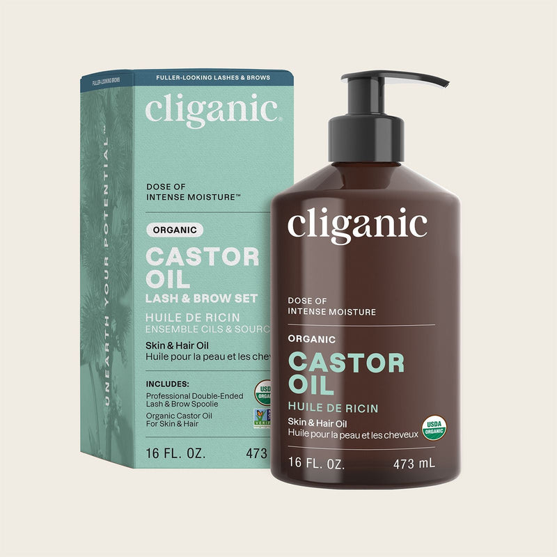 Organic Castor Oil - Cliganic Skin & Hair Oils