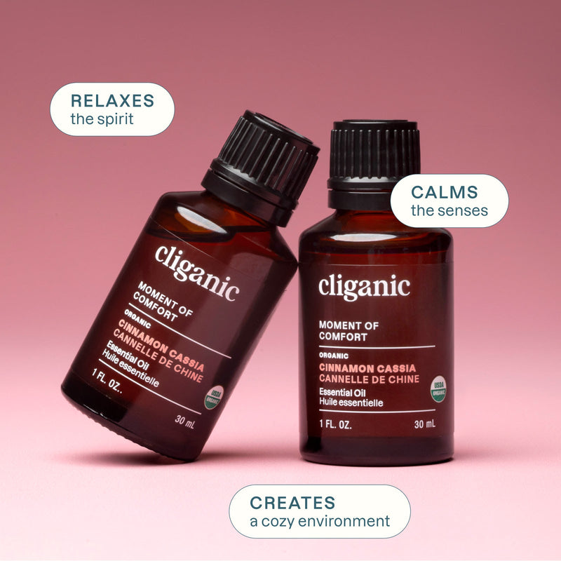 Organic Cinnamon Cassia Essential Oil - Cliganic Essential Oil Singles