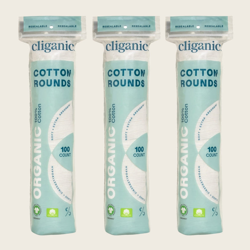 Organic Cotton Rounds - Cliganic Cotton Products