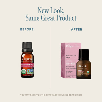 Organic Geranium Essential Oil - Cliganic Essential Oil Singles