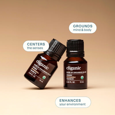 Organic Patchouli Essential Oil - Cliganic Essential Oil Singles