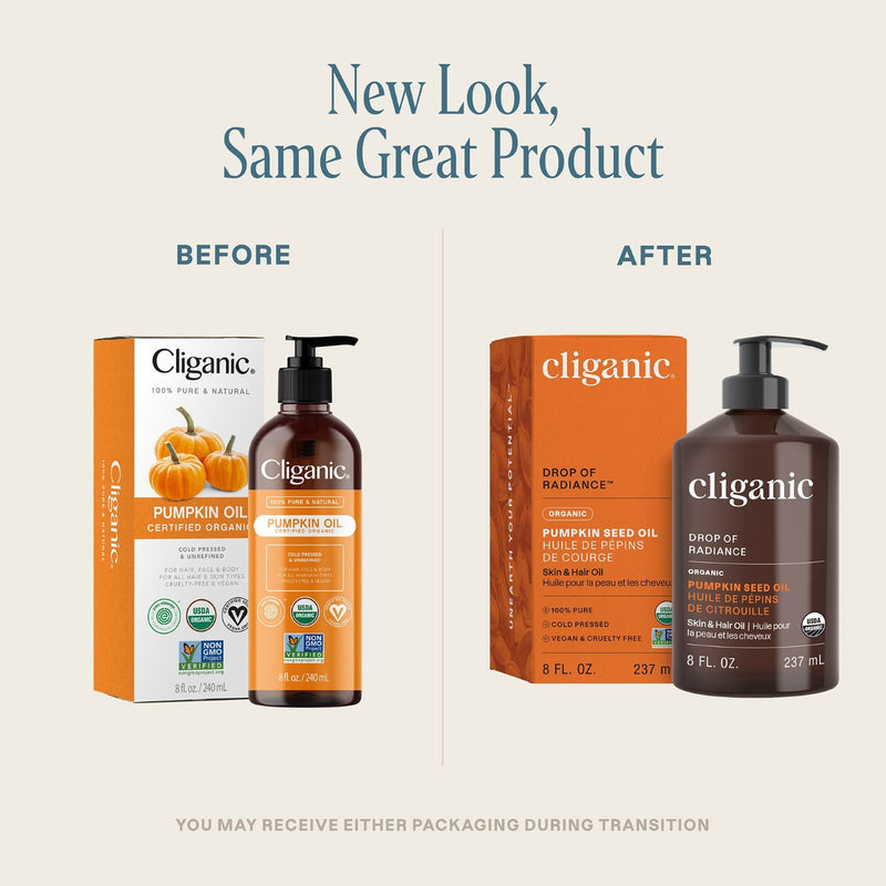 Organic Pumpkin Seed Oil - Cliganic Skin & Hair Oils