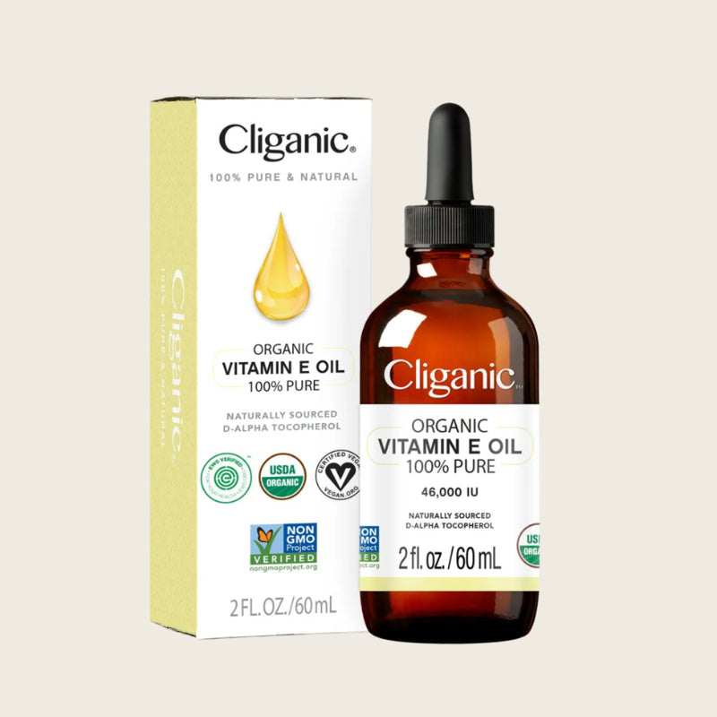 Organic Vitamin E Oil - Cliganic Skin & Hair Oils
