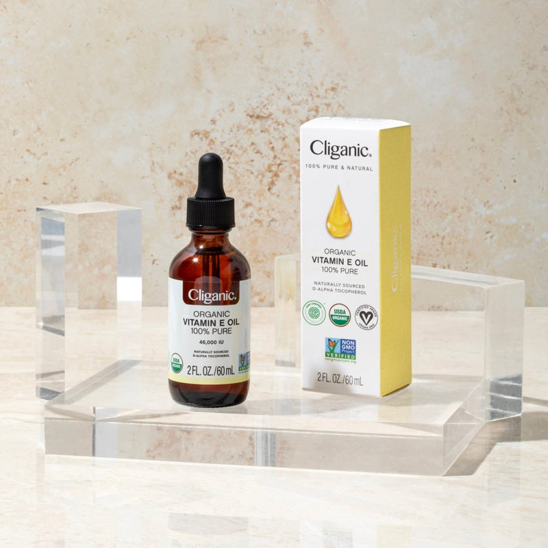 Organic Vitamin E Oil - Cliganic Skin & Hair Oils