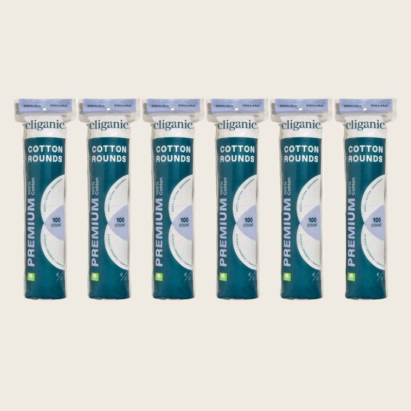 Premium Cotton Rounds - Cliganic Cotton Products
