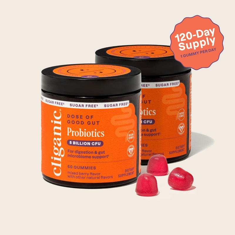 Sugar - Free Probiotic Gummies - Cliganic Supplements