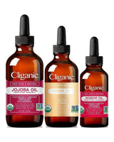 Cliganic Organic Carrier Oil Bundle: Jojoba, Argan & Rosehip