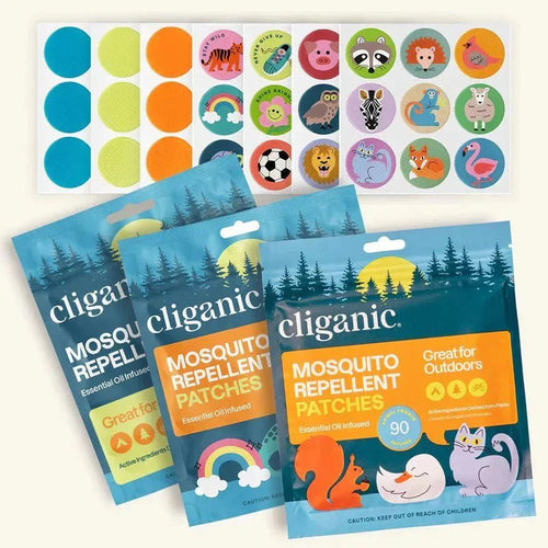 Cliganic Mosquito Repellent Patches: An Affordable, Plant-Based Mosquito Repellent Safe for Kids - Cliganic