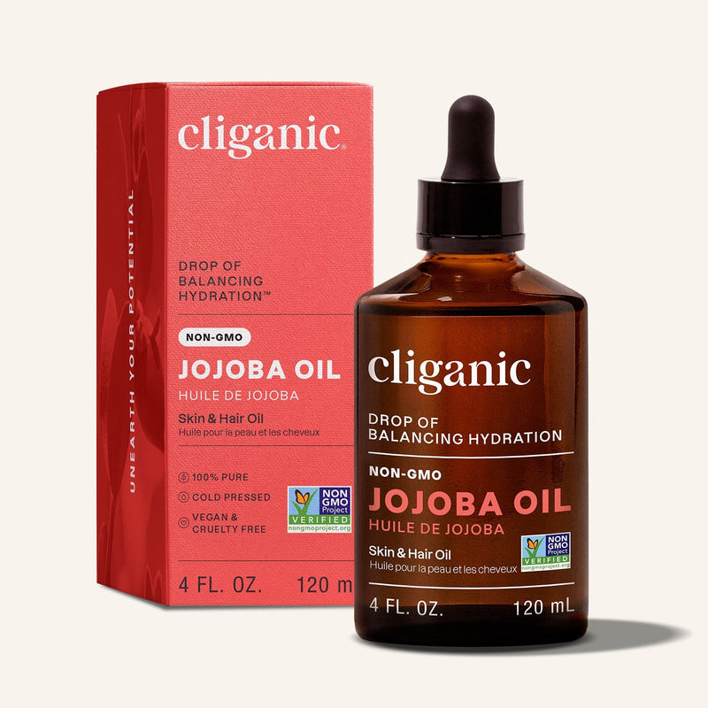 100% Pure Jojoba Oil - Cliganic Skin & Hair Oils