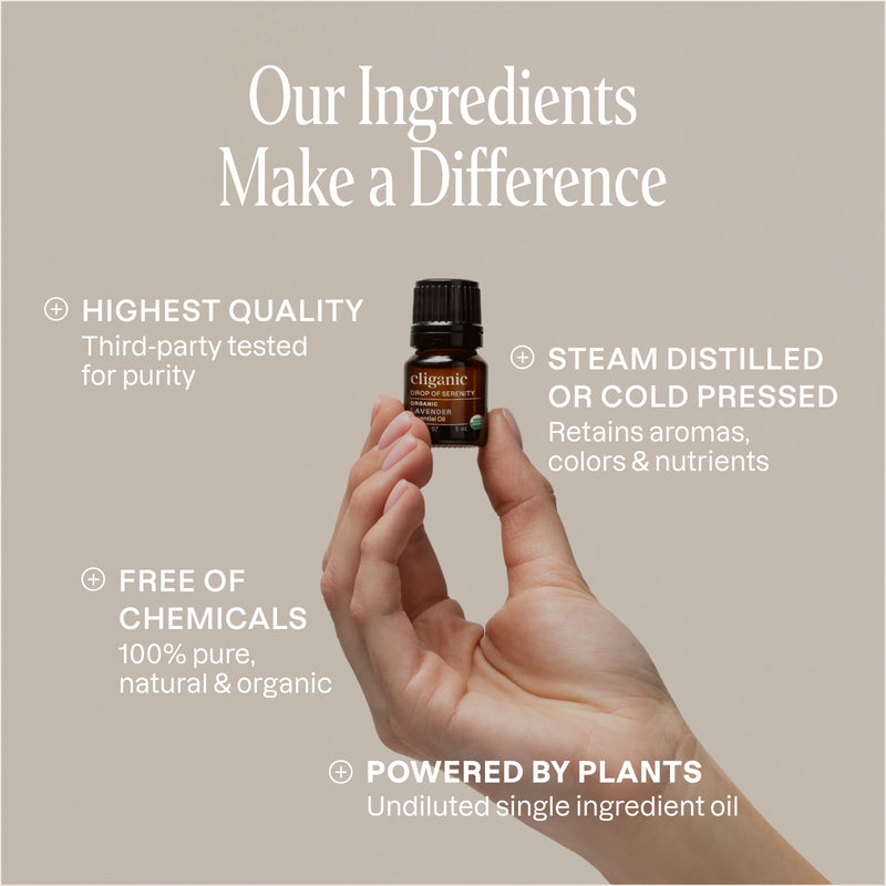 4 - Piece Essential Oil Aromatherapy Set - Cliganic Essential Oil Sets