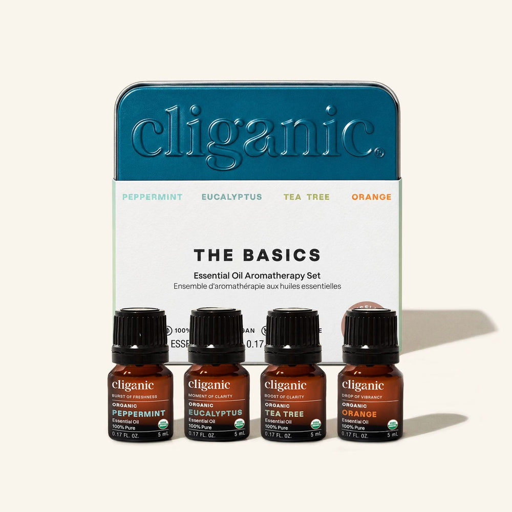 4-Piece Essential Oil Aromatherapy Set - Cliganic Essential Oil Sets