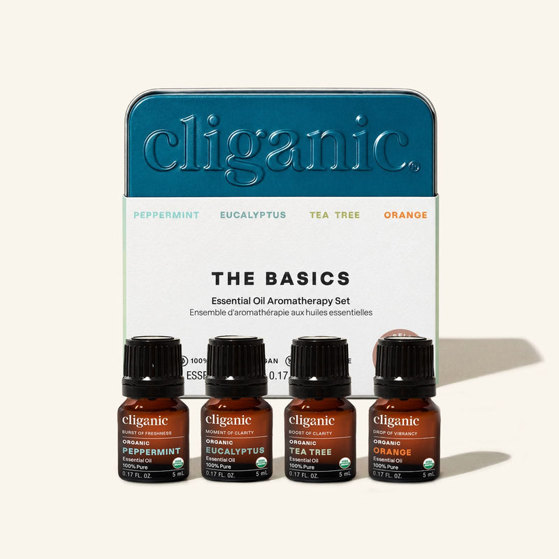 4-Piece Essential Oil Aromatherapy Set - Cliganic Essential Oil Sets
