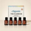 5 - Piece Essential Oil Aromatherapy Set - Cliganic Essential Oil Sets