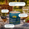 Buzz-Off mosquito repellent products displayed outdoors with citronella protection for outdoor activities