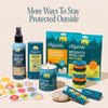 Buzz-Off mosquito repellent product bundle featuring sprays, roll-ons, and mosquito protection products