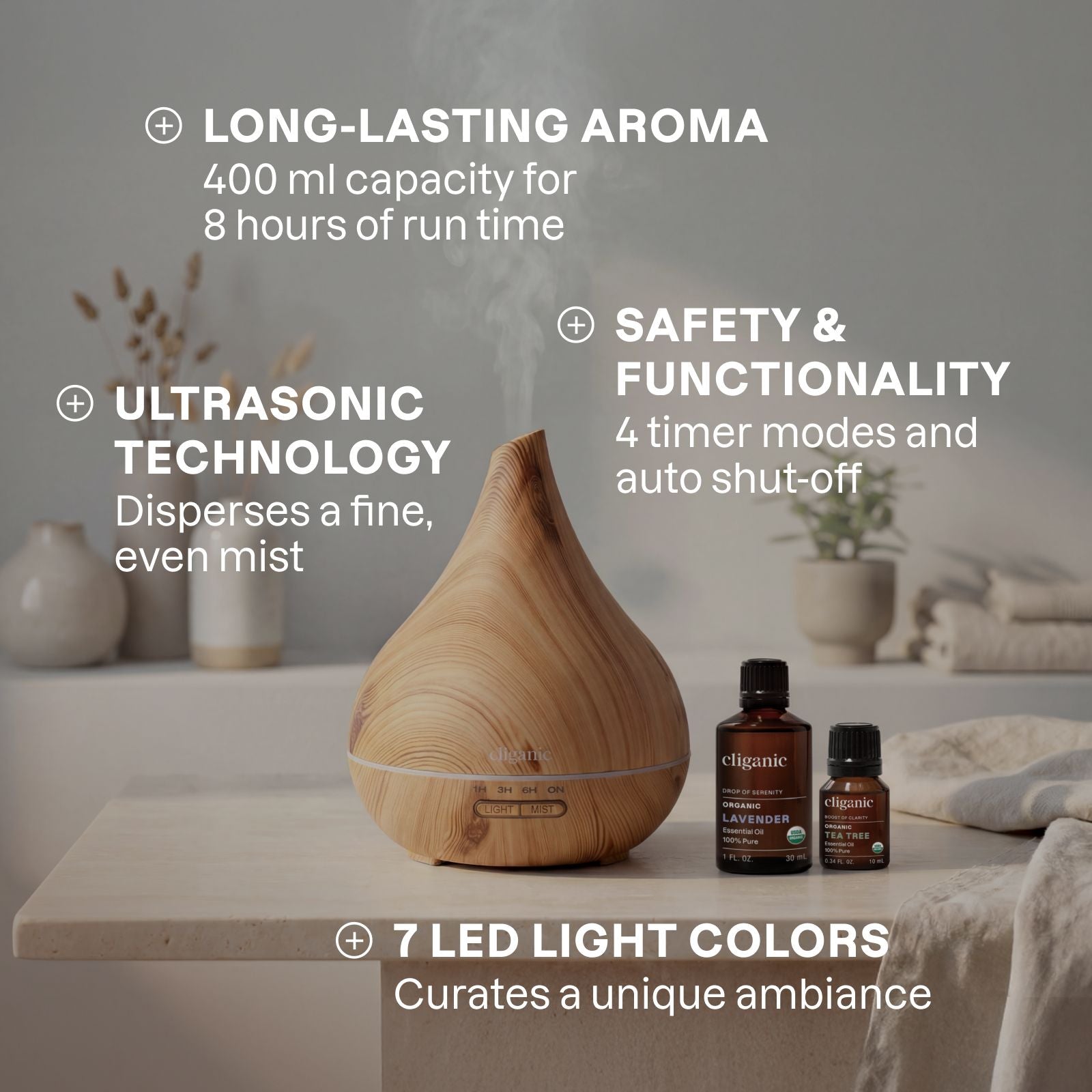 Cliganic Aromatherapy Diffuser - Thumbnail 2