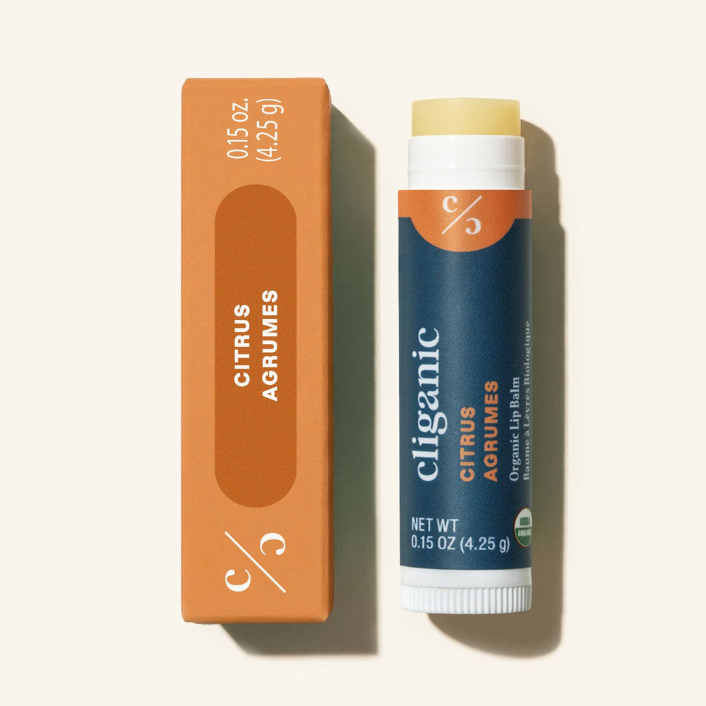 Cooling Citrus Lip Balm Set with refreshing citrus lip balms