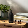 Cliganic black ceramic aromatherapy diffuser for essential oils