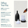 Ceramic aromatherapy diffuser with adjustable mist settings and easy setup