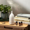 Cliganic white ceramic aromatherapy diffuser for home and office