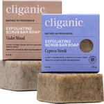 Exfoliating Scrub Bar Soap Duo - Violet Wood & Cypress Neroli