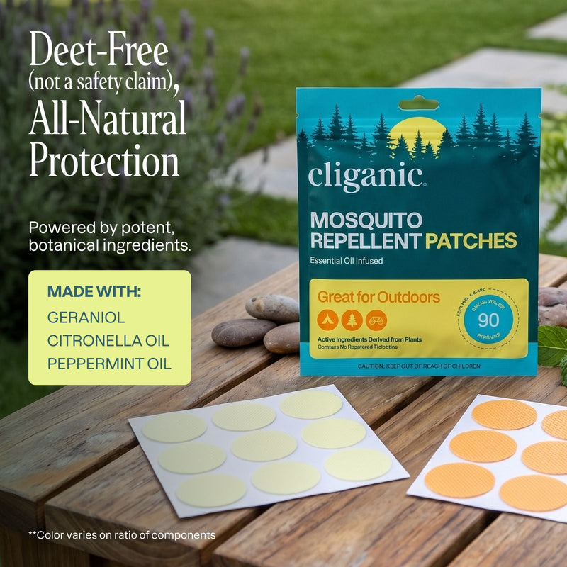 Cliganic Mosquito Repellent Patches – Deer-Free, All-Natural Protection