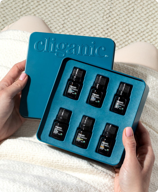 Organic Aromatherapy Set (Top 6 Essential Oils) - The Essentials Cliganic Organic Aromatherapy Set (Top 6 Essential Oils) - The Essentials Cliganic