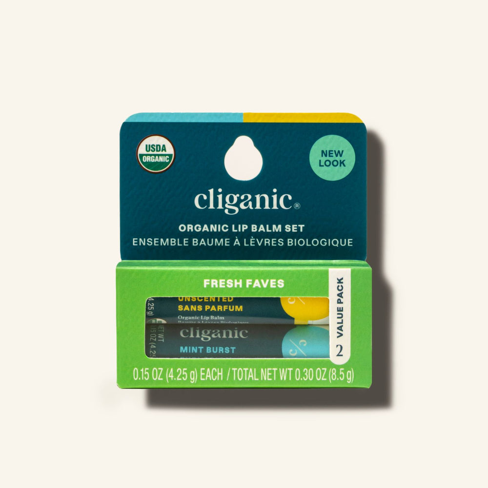 FreshFaves Lip Balm Set with fresh flavored lip balms