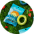 Mosquito repellent bracelet packaging displayed with tropical fruits and greenery.