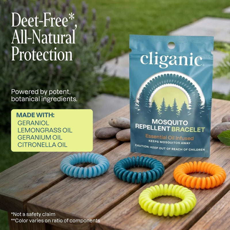 Cliganic mosquito repellents classic color powered by potent botanical ingredients