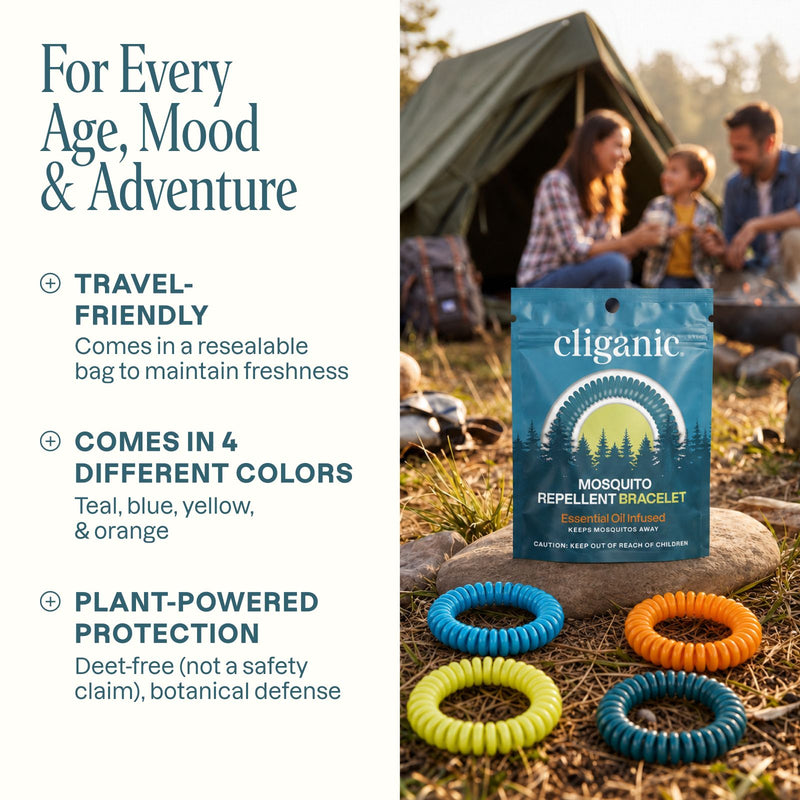 Mosquito Repellent Bracelets - Classic Colors - Cliganic Mosquito Repellents
