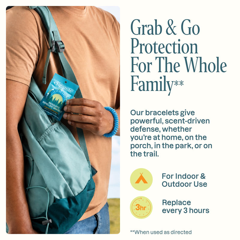 Mosquito Repellent Bracelets - Rainbow Colors - Cliganic Mosquito Repellents