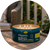 Cliganic Mosquito Repellent Candle burning outdoors for natural mosquito protection during evening gatherings.