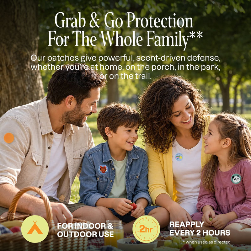 Stick & Go Mosquito Repellent Patches Bundle - Cliganic Mosquito Repellents