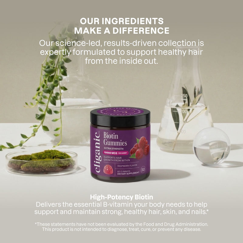 Cliganic Biotin Supplement Ingredients – biotin supplement with carefully selected ingredients for hair, skin, and nail support