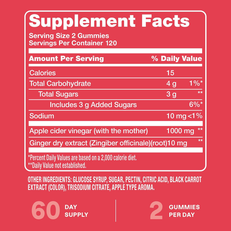 Apple Cider Vinegar Gummies - Cliganic Supplements