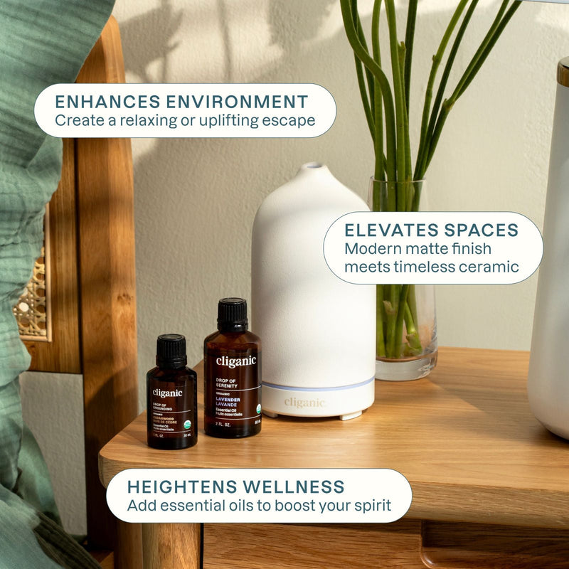 Aromatherapy Serenity Starter Kit - Cliganic Aromatherapy Diffusers