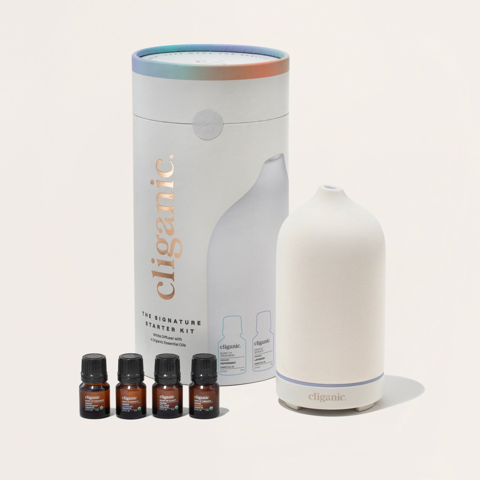 Aromatherapy Signature Starter Kit | Diffuser + Oils – Cliganic
