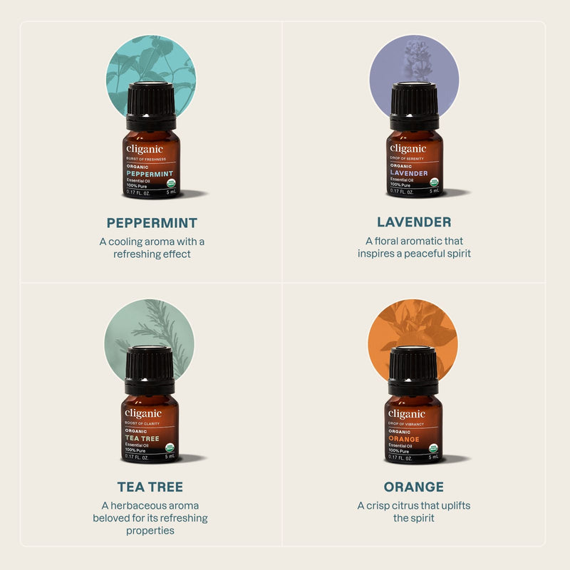 Aromatherapy Signature Starter Kit - Cliganic Aromatherapy Diffusers