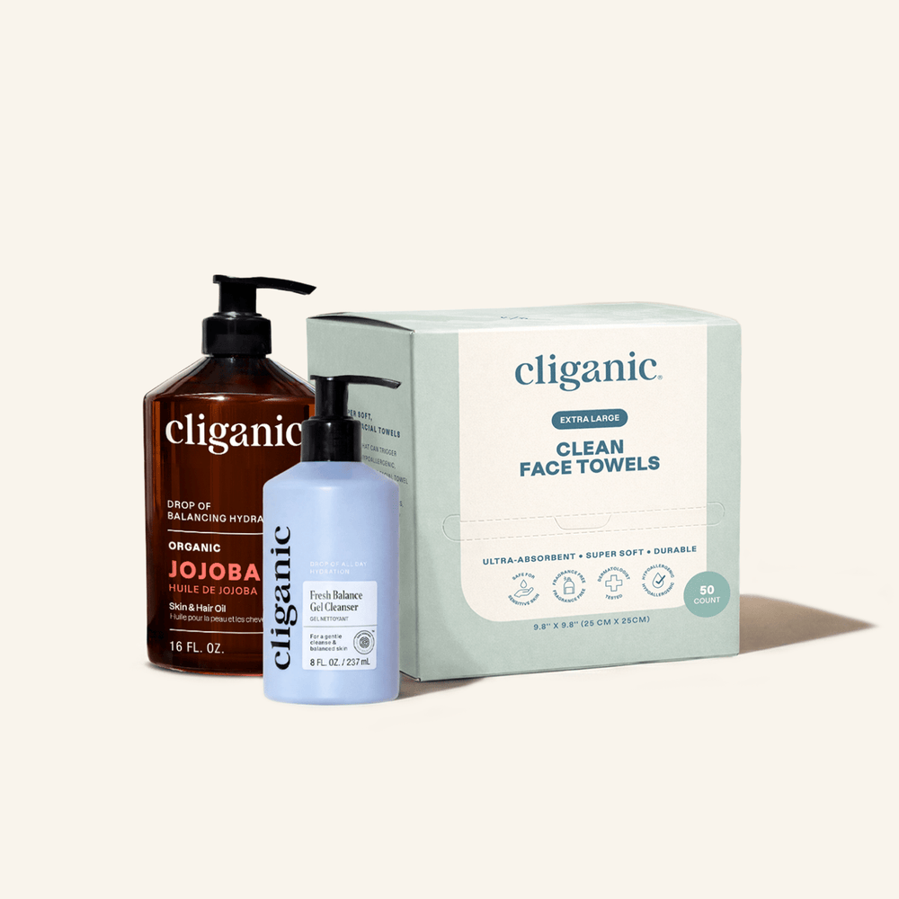 Bare Necessities Makeup Removal Bundle - Cliganic Beauty
