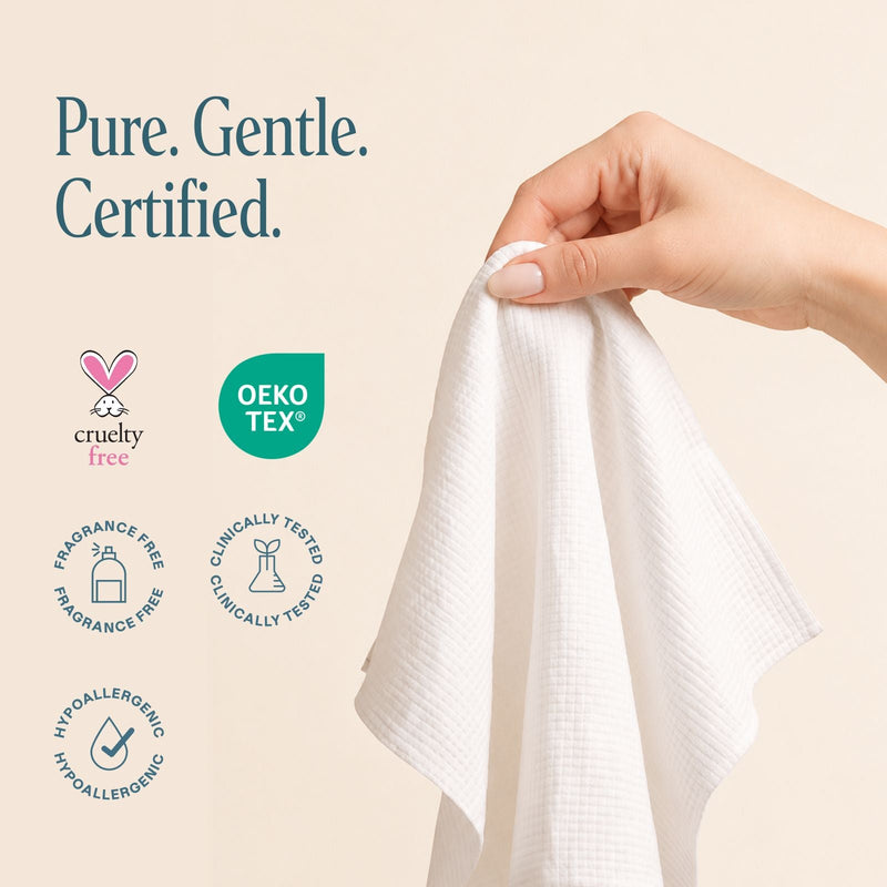 Clean Face Towels - Cliganic Cotton Products