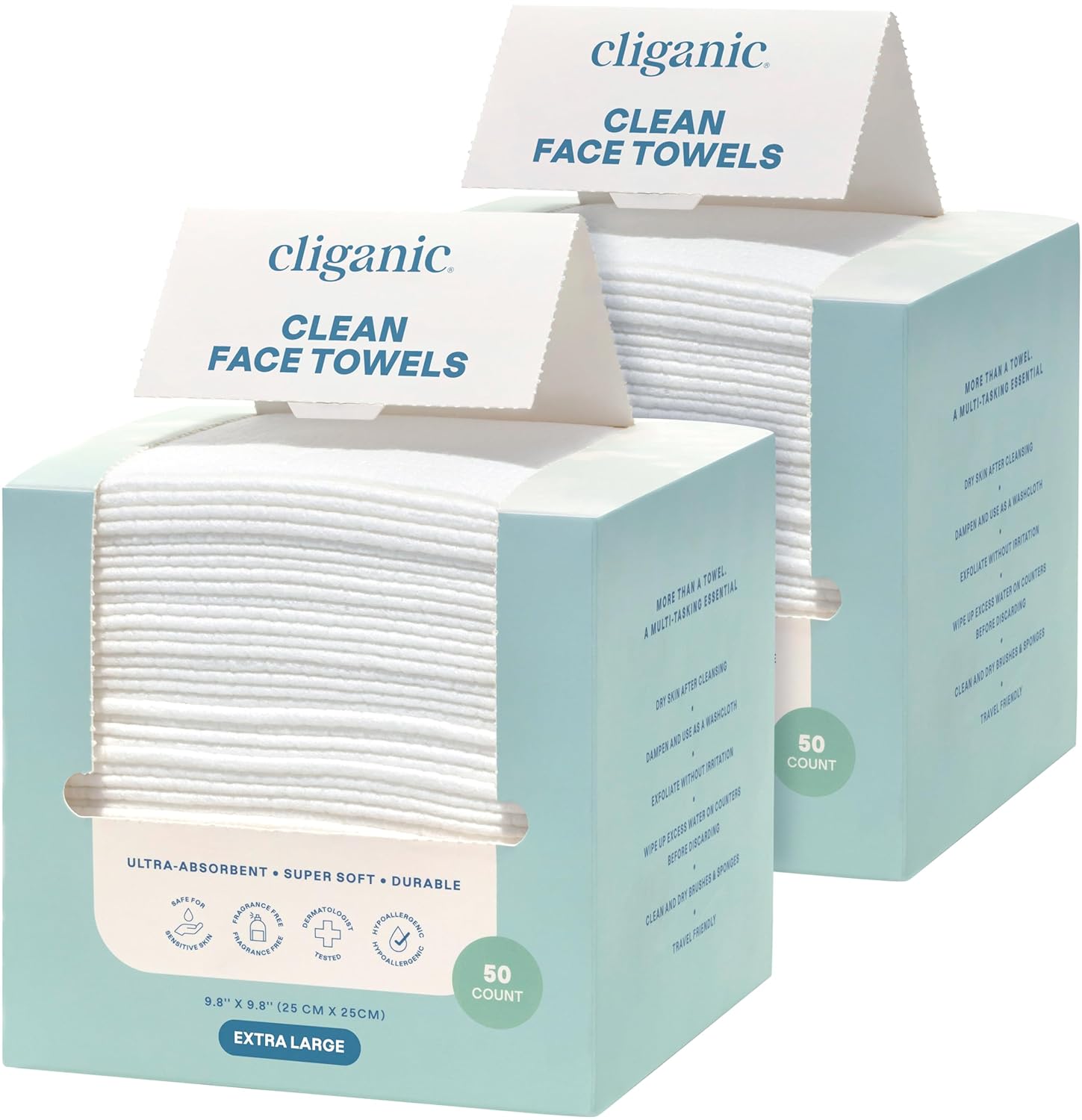Cliganic Face Towels - Thumbnail 2