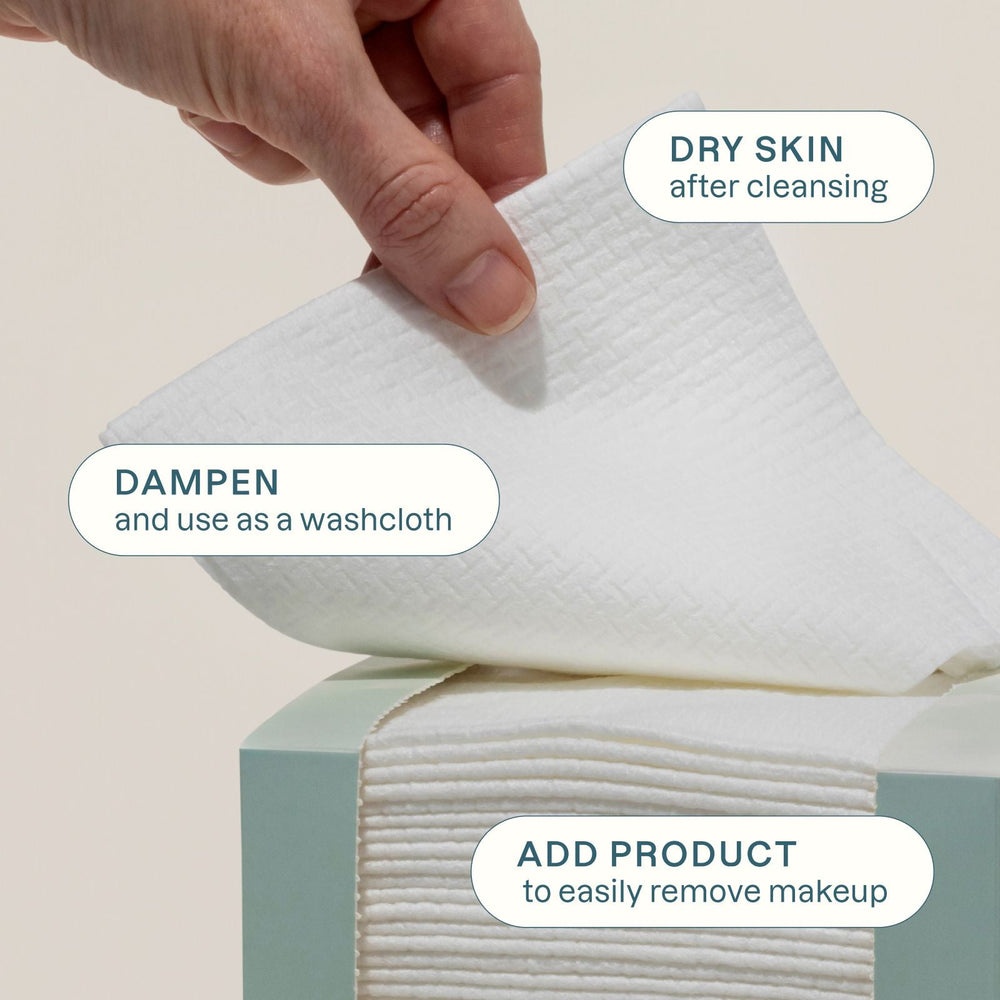 Clean Face Towels - Cliganic Cotton Products
