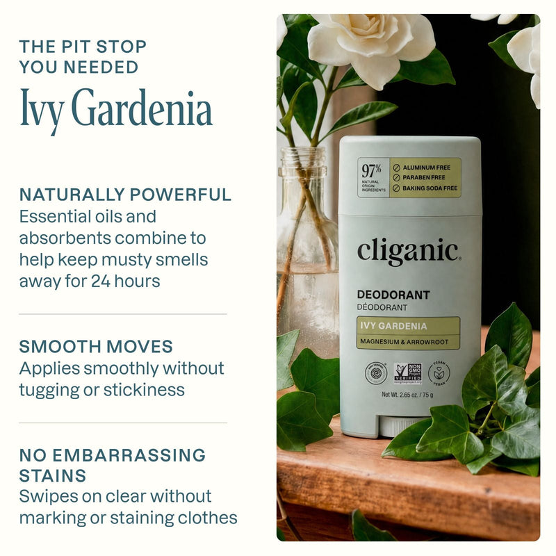 Deodorant - Ivy Gardenia - Cliganic